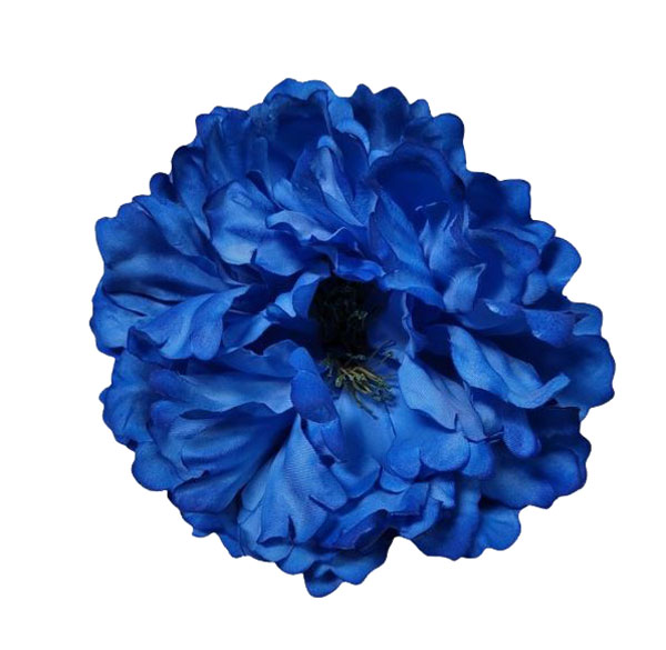 フラメンコドレス用青の牡丹の花16cm | FlamencoExport